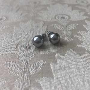 Chrome Stud Earrings